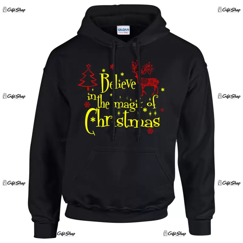 Belive in the magic of christmas, hanorac cu mesaj